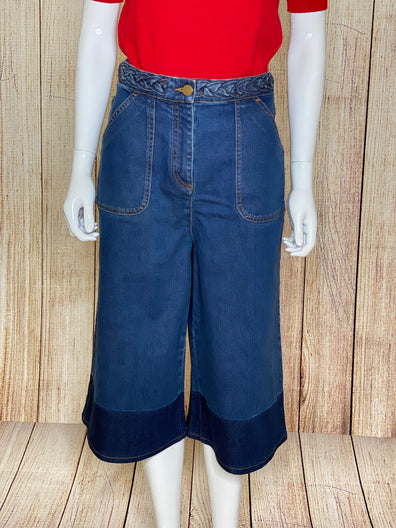 Two Tone Denim Culottes